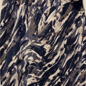Ann Taylor Abstract Pencil Skirt Knee Length Size 14